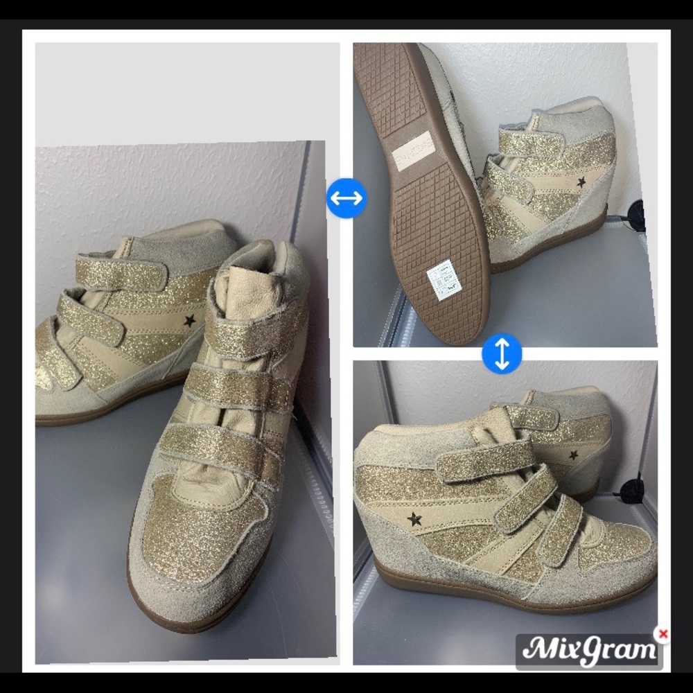 Wedge sneakers! Never worn!!